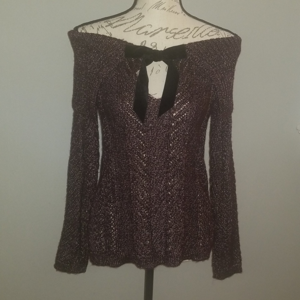 Dark purple sweater
